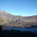 Rinjani, the crater lake, the end of the day